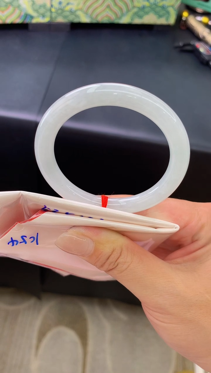 未镶嵌手镯翡翠天然A货缅甸翡翠K54圈口53.5