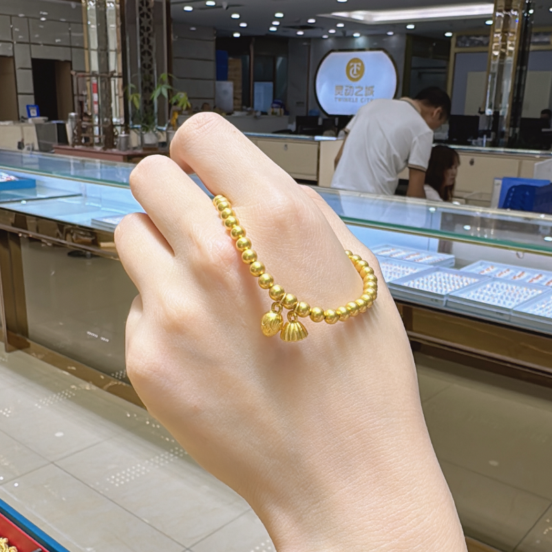 【巧玲珠宝】 两世欢卡4手串999纯金