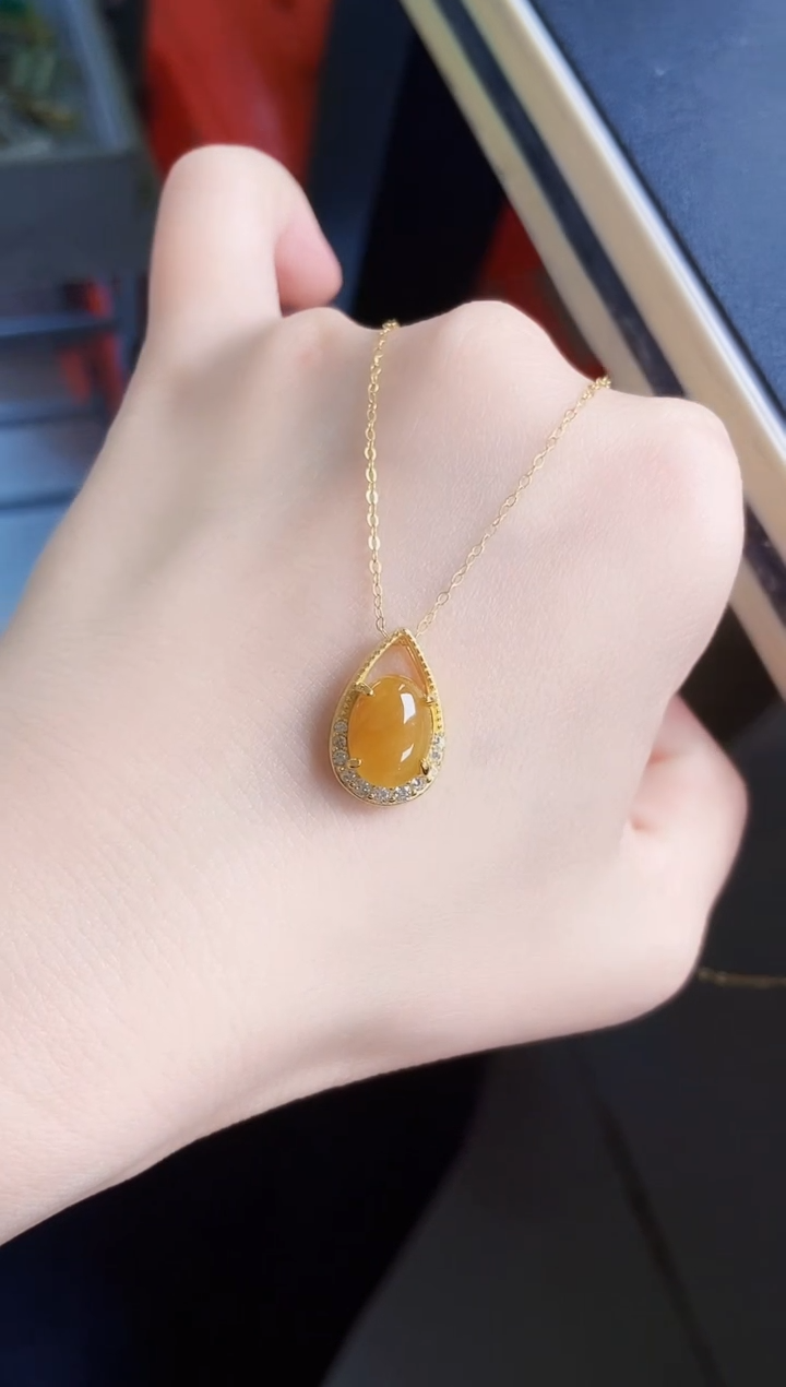 【闪购商品】翡翠颈饰银S925镶嵌56464