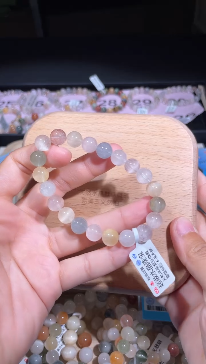 水晶手链未镶嵌33号多样性发货一Y 9+