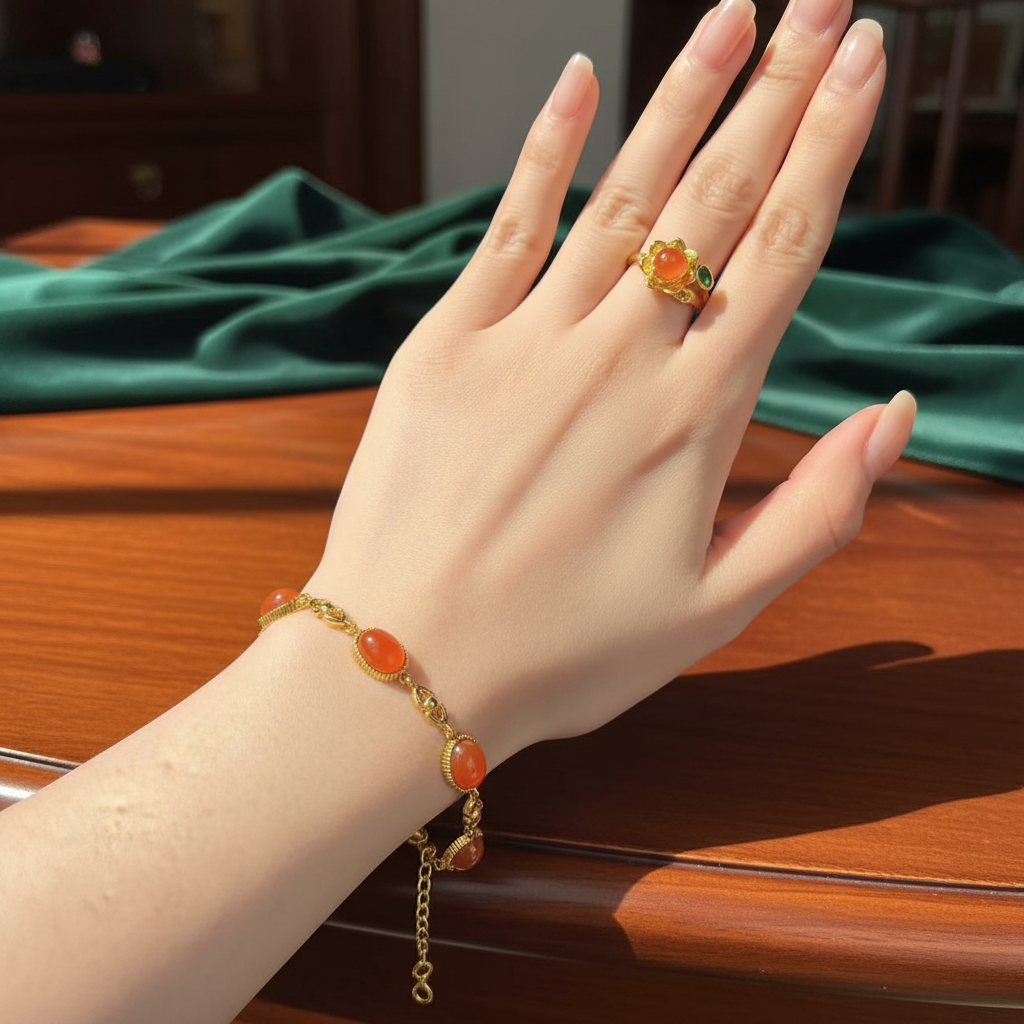 GZS3911精品南红组合-（无礼盒）