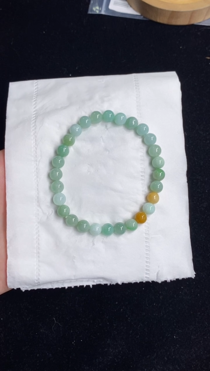 未镶嵌手串翡翠54号链接天然缅甸翡翠A货一物一证