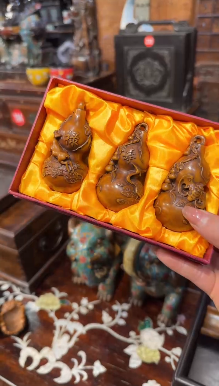 木木头款黄杨葫芦福禄寿188