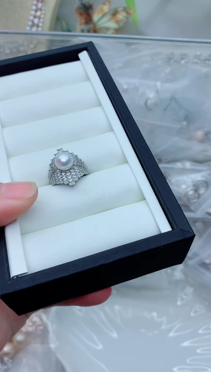 未镶嵌戒指淡水珍珠多样性发其一【非无瑕】