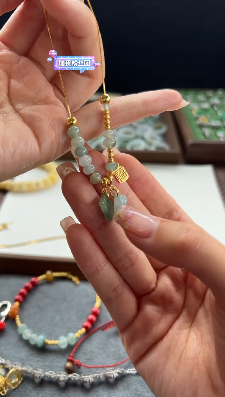 【闪购商品】翡翠项链银S925镶嵌108买断