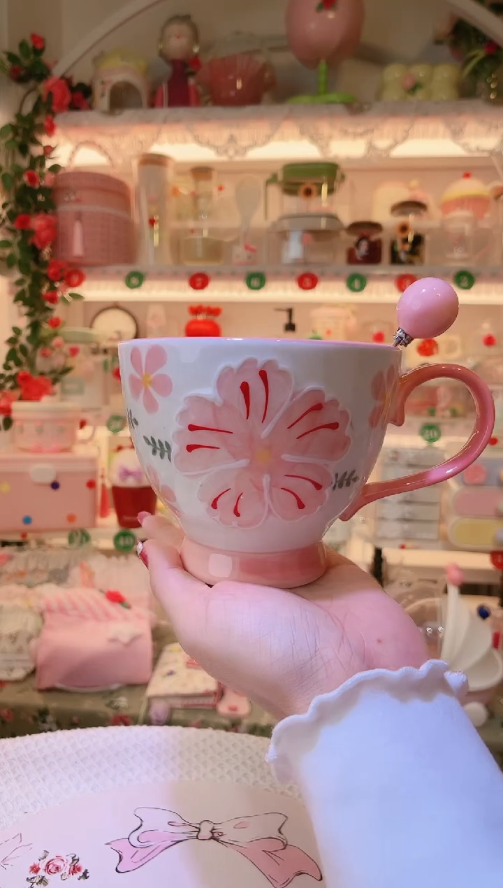 花朵早餐杯——手工制作品质好！