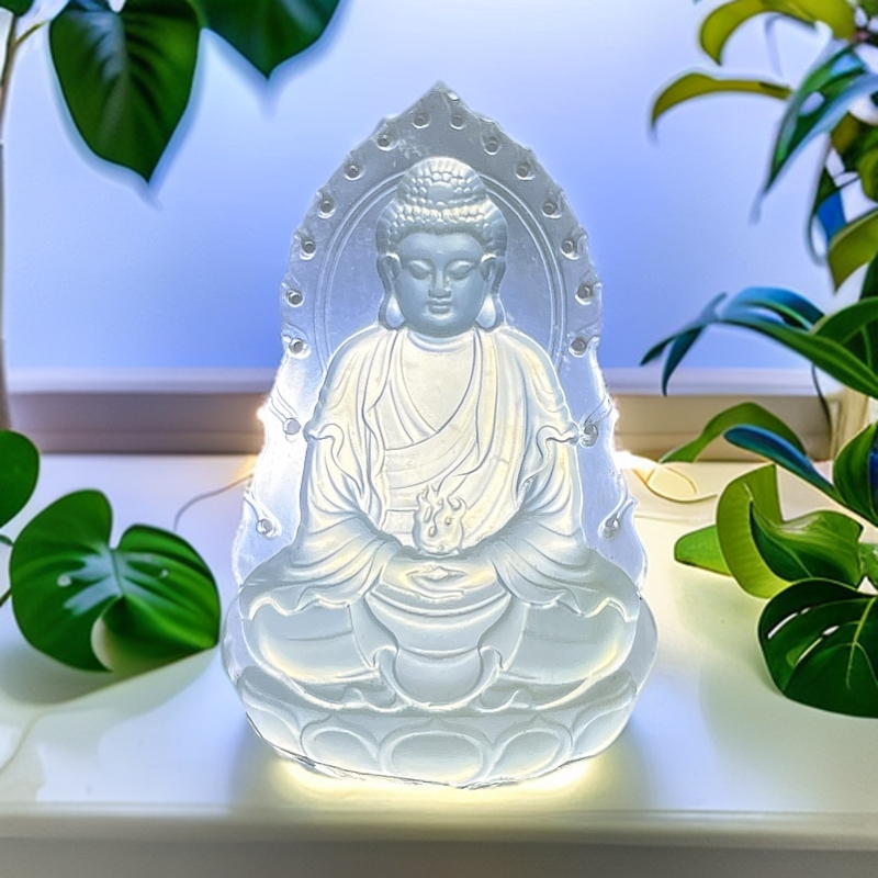 天然玉石岫玉吊坠 高冰阿弥陀佛 狗和猪的守护神冰冰透透有微棉絮