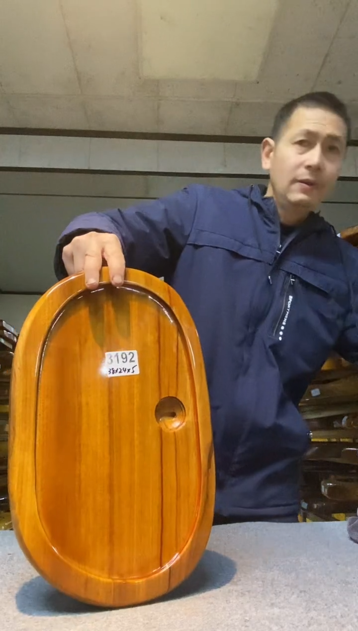 实木原木茶盘 一物一拍(不含配件）