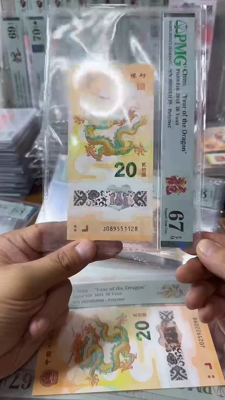 塑料089551128龙钞单张