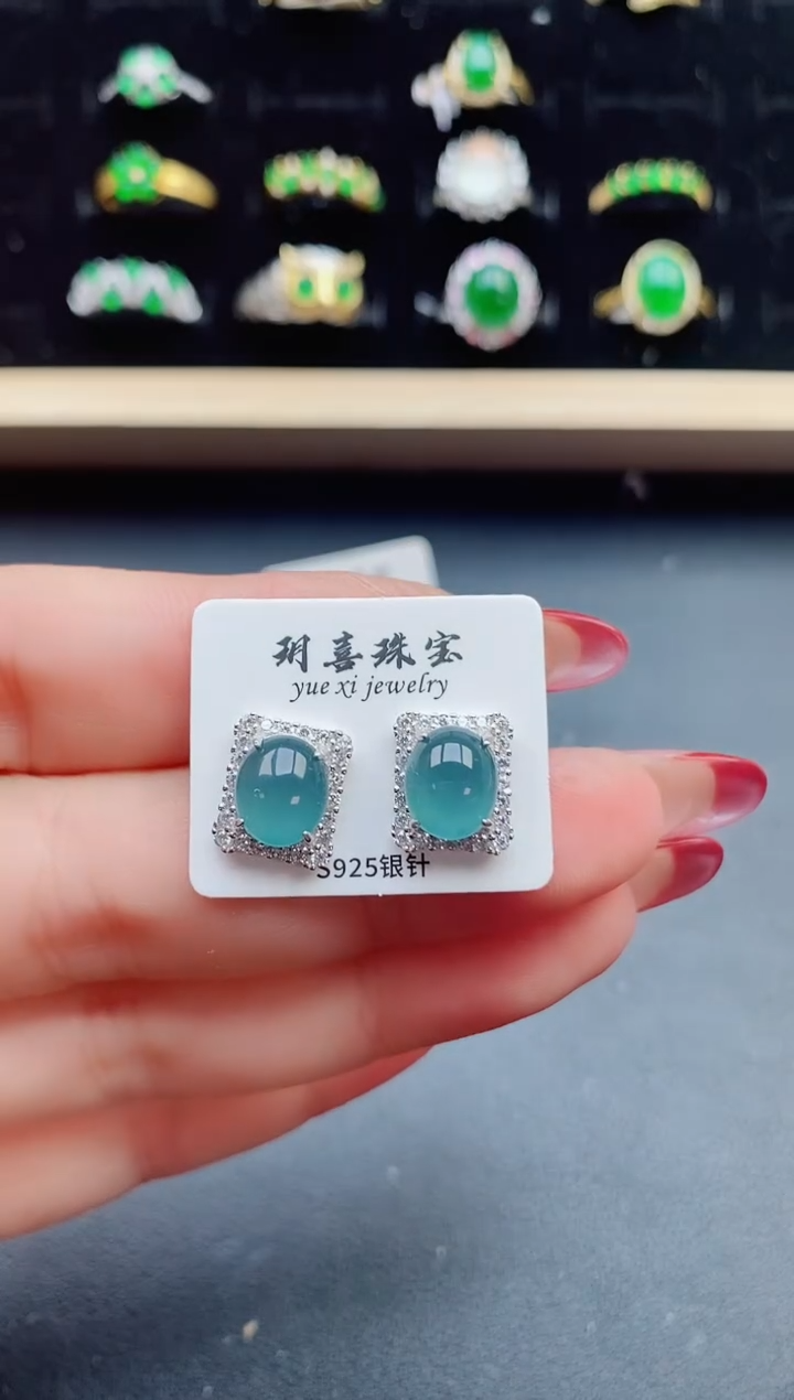 【闪购商品】翡翠戒指银S925镶嵌321321