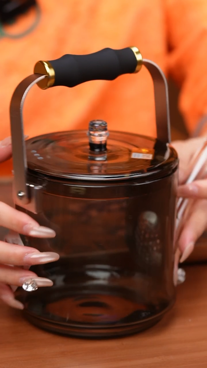 【闪购商品】禾器/烟灰君若壶/滤片款/黑硅胶把