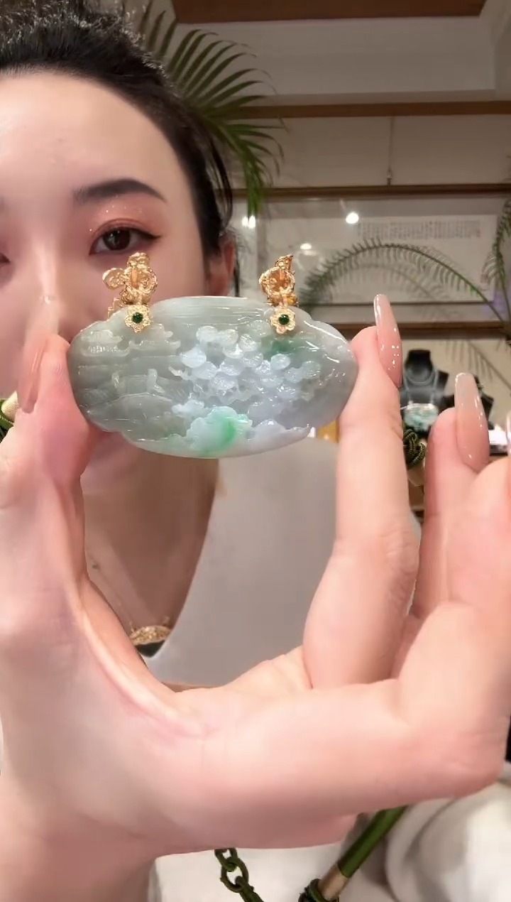 【闪购商品】翡翠颈饰未镶嵌国风