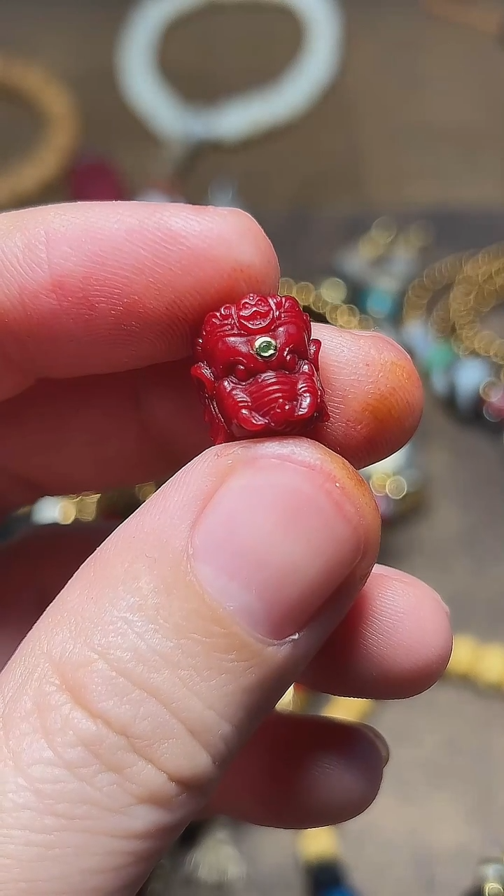 鹿骨其他哏****龙天狗红象首珠     