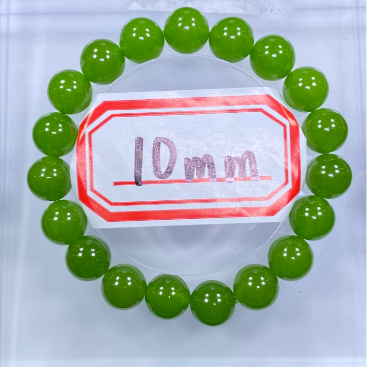 菠菜绿10mm手串发一条B46