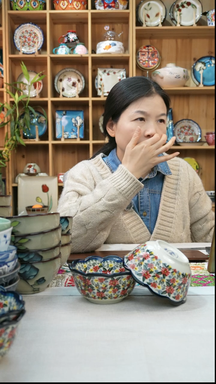 瓷片小可陶瓷高温2只米饭碗