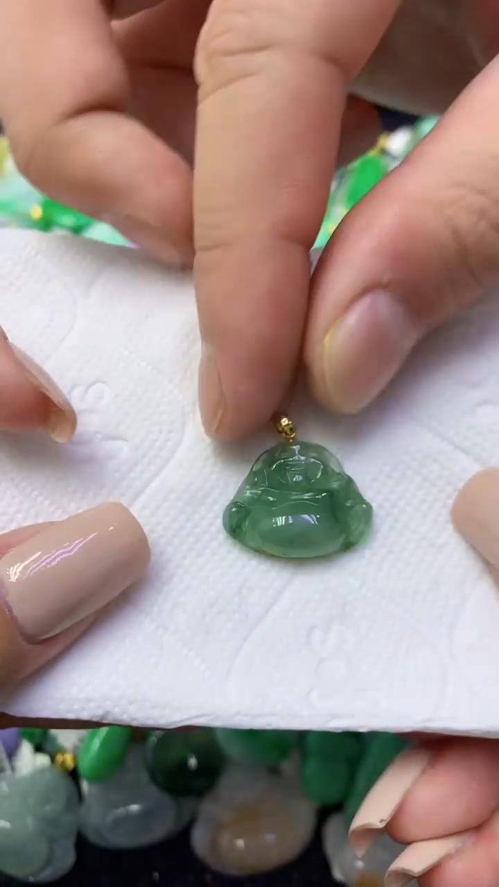 颈饰未镶嵌翡翠天然缅甸翡翠A货