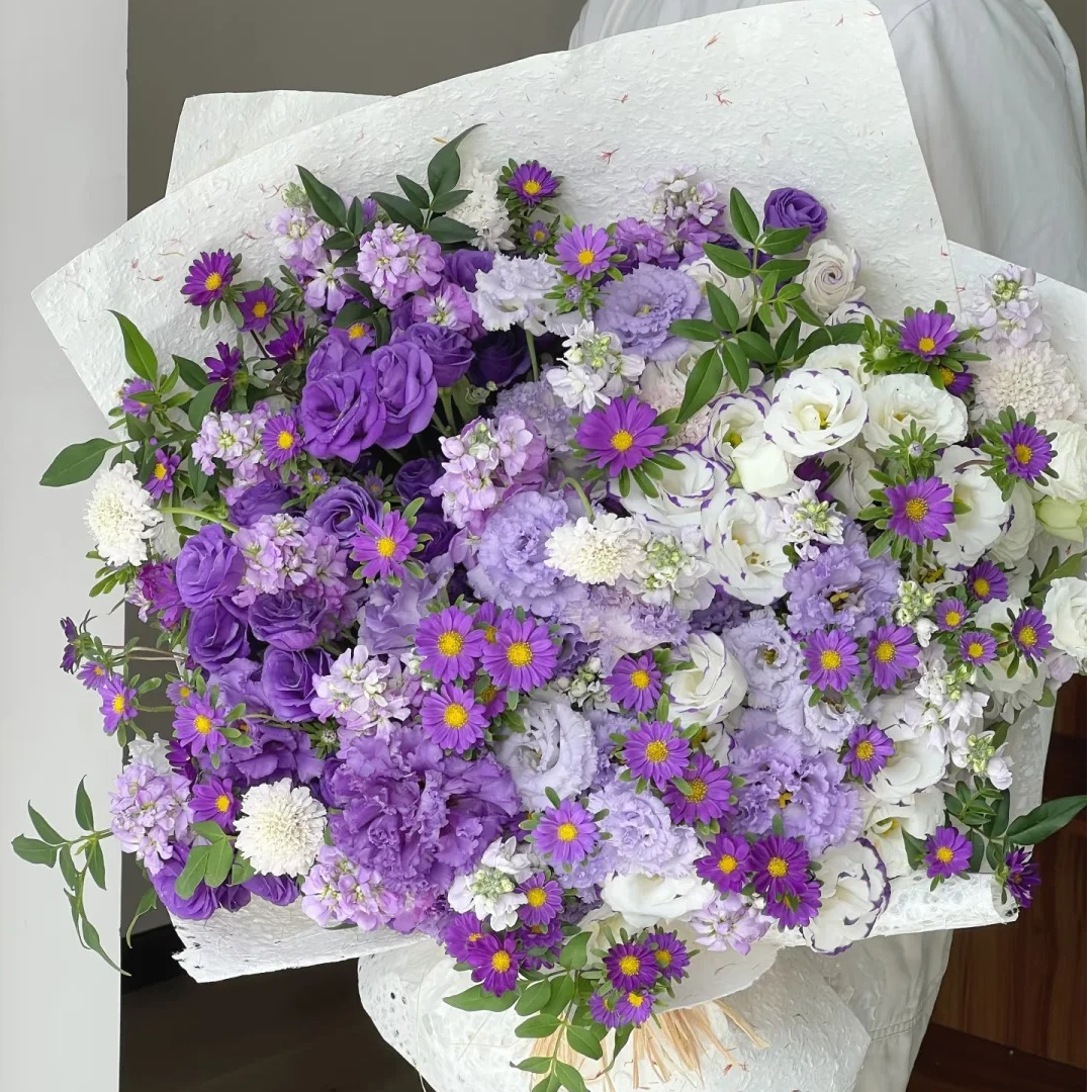 不变的爱【桔梗混搭花束】送闺蜜恋人朋友鲜花直播间现场直播卖花同城配送小时达