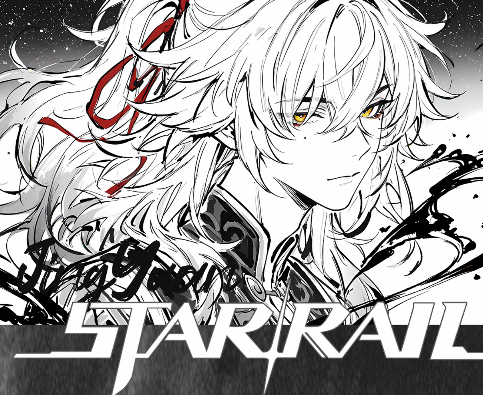 水墨款[星穹铁道]周边二创亚克力水晶砖系列摆件12*8*1.5cm