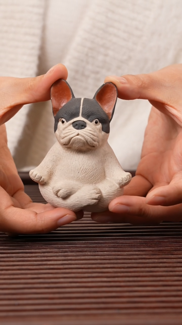 【闪购商品】紫砂茶宠打坐法斗