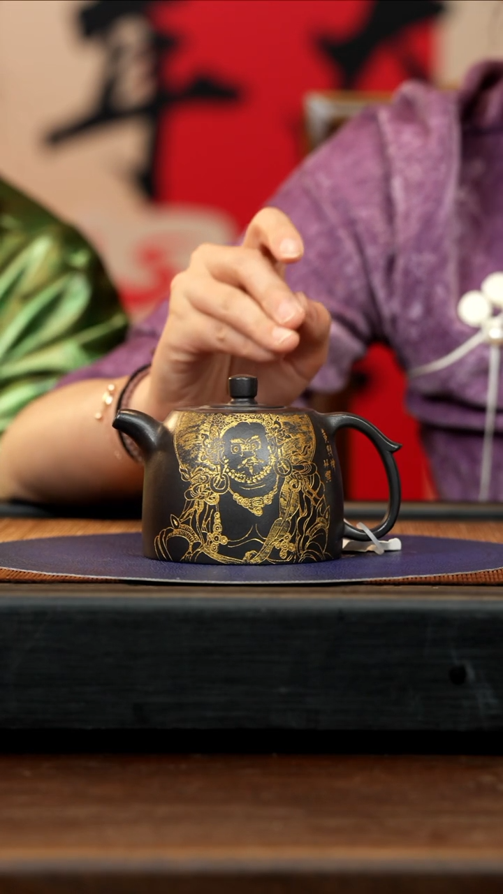 【闪购商品】紫砂茶壶RJT 高黑料 井栏 240cc