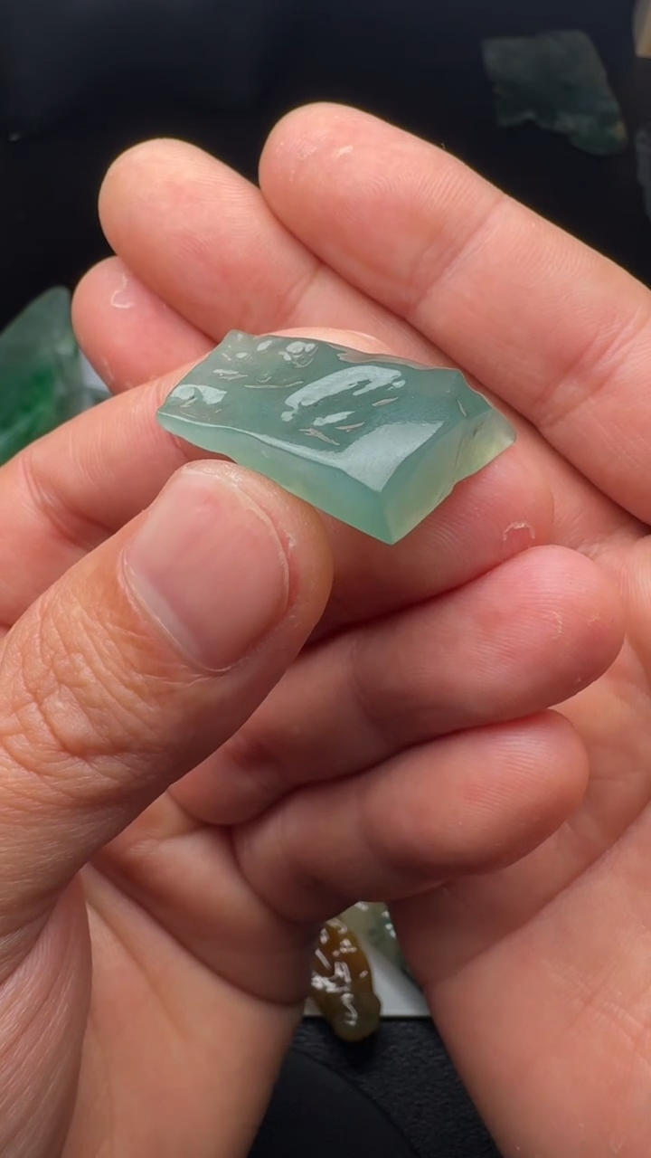 未镶嵌定制翡翠28 18 6.6 定制不退换