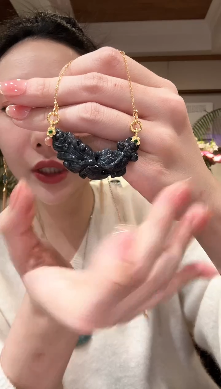 【闪购商品】翡翠颈饰未镶嵌国风