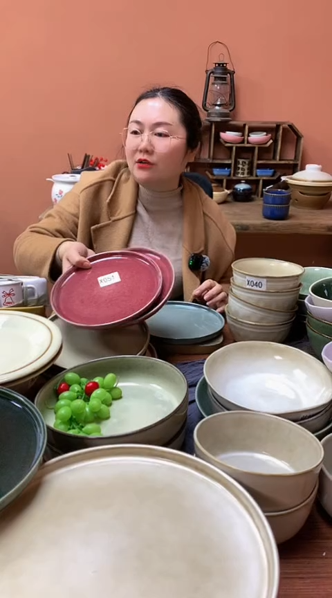 【闪购商品】碗X051 陶瓷盘子两件套