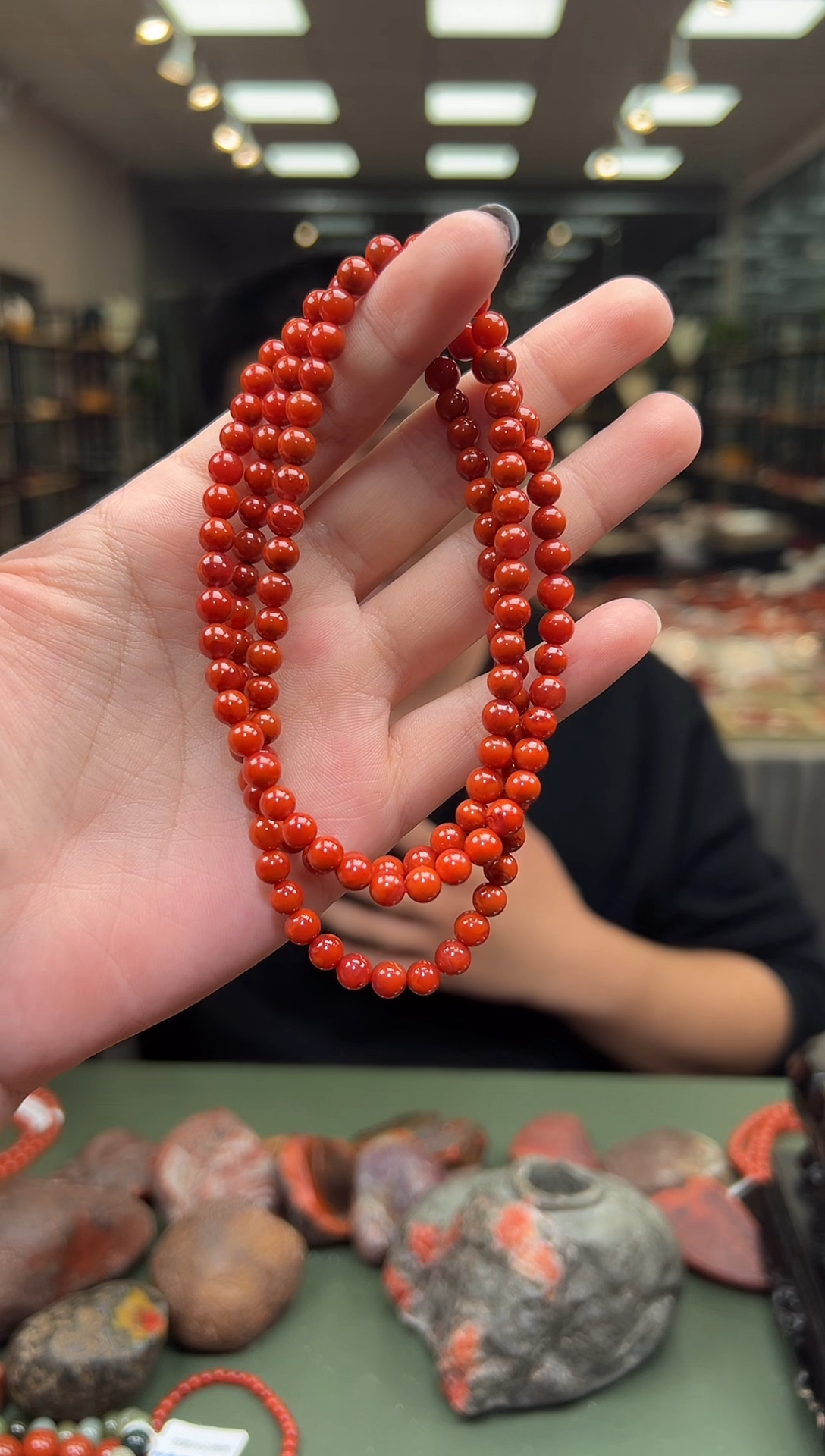 【闪购商品】南红玛瑙手链未镶嵌多圈手串一条约5mm+ 多样性发货