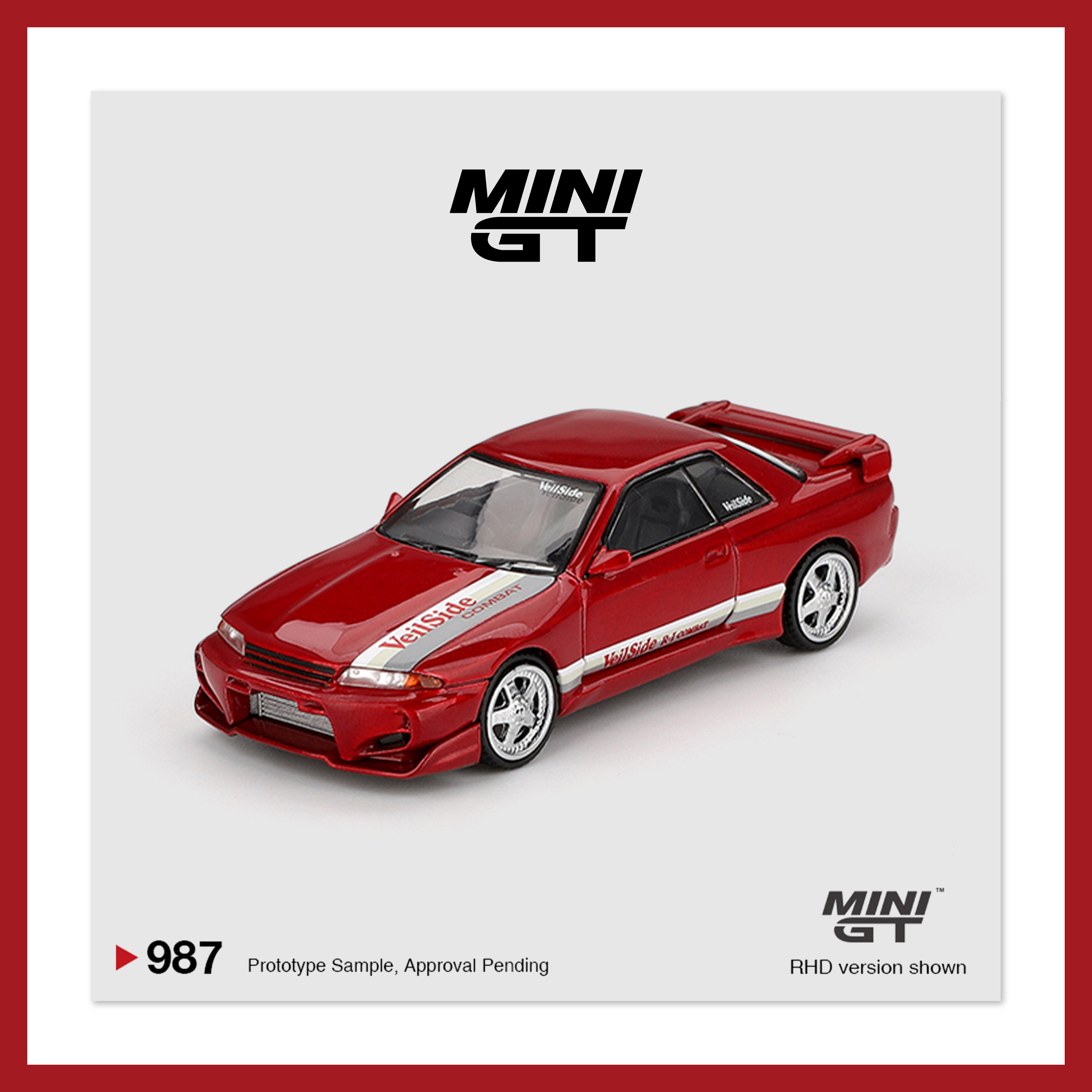 MiniGT [987] VeilSide GTR R32 Skyline 红色 1:64合金车模