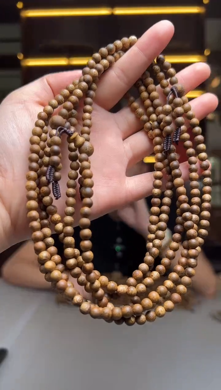 沉香碎屑沉香809号金沙叶05圆珠多圈配碎屑香粉多样性发一8