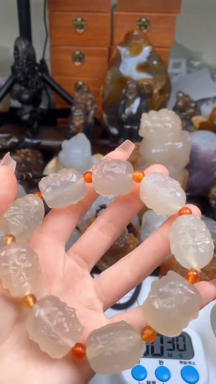 【闪购商品】玛瑙/玉髓颈饰未镶嵌AA