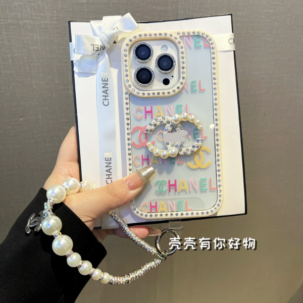 适用苹果手机壳iphone16镶钻14个性字母15pro气质13防摔12手链女