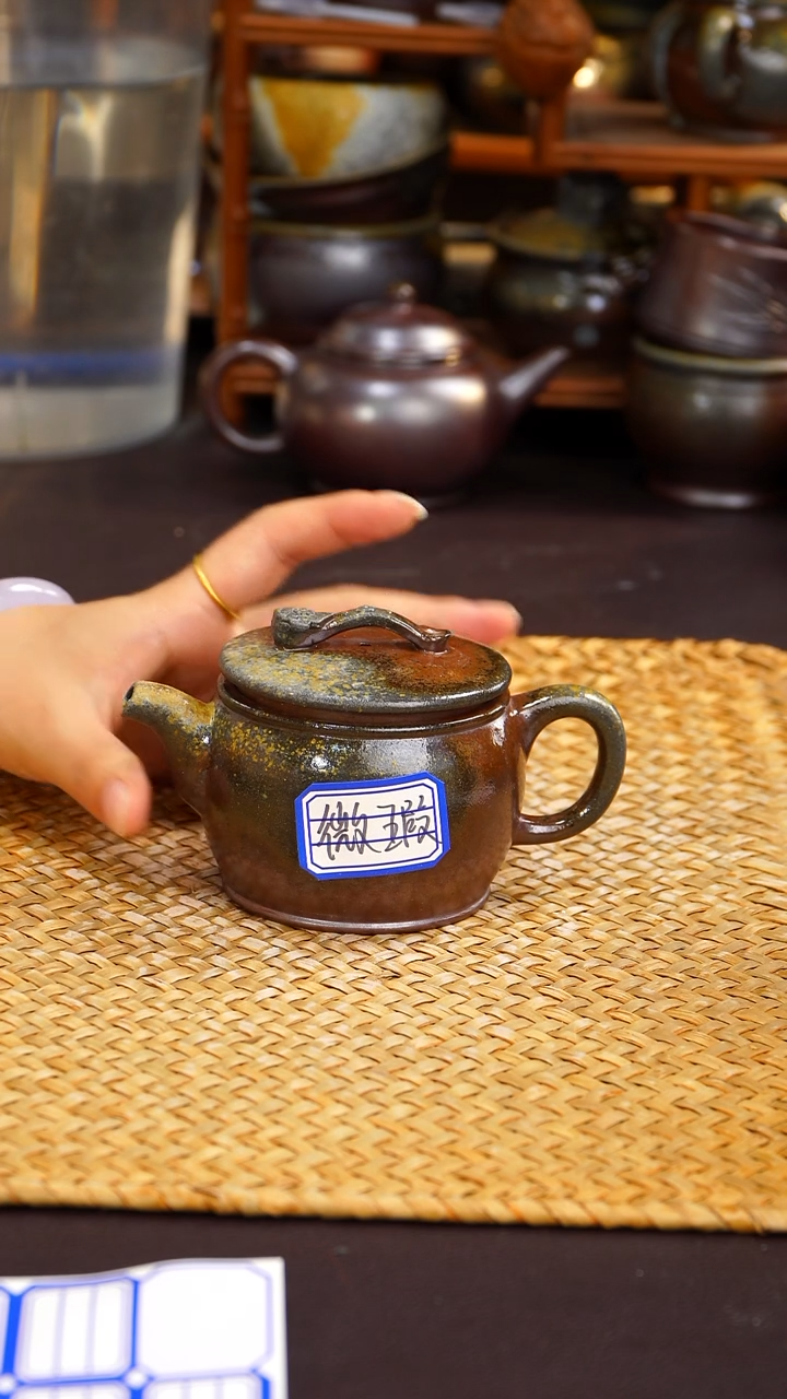 茶壶紫砂纯自然柴烧
