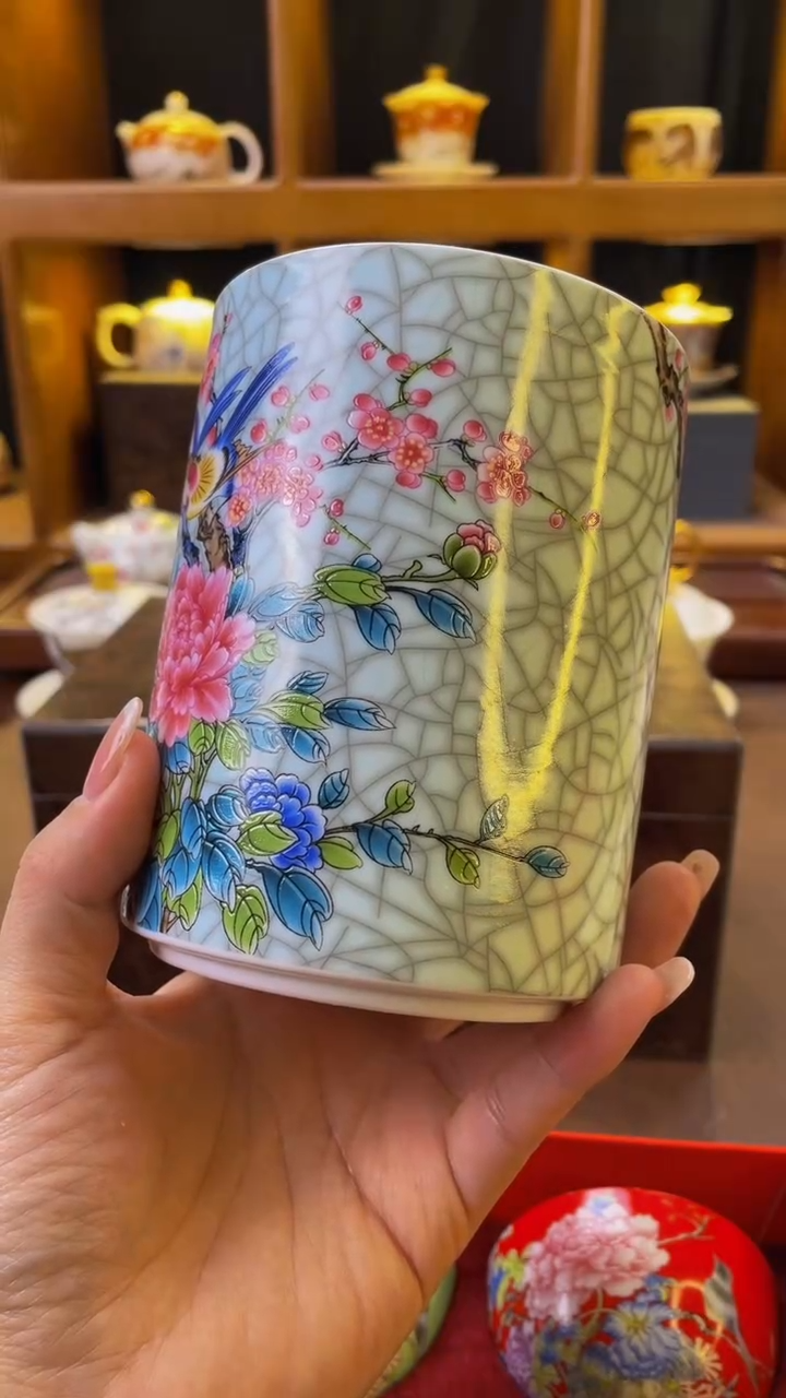 【闪购商品】杯喜上眉梢茶叶罐大号