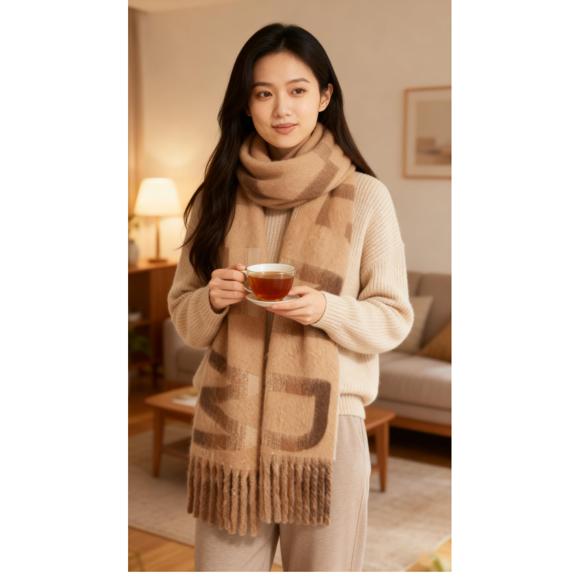 未使用 MaxMara Weekend 现货 时尚百搭羊毛混纺围巾 WJ0017