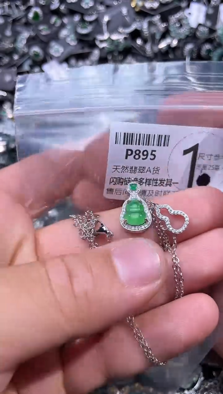 【闪购商品】翡翠颈饰未镶嵌P895项链