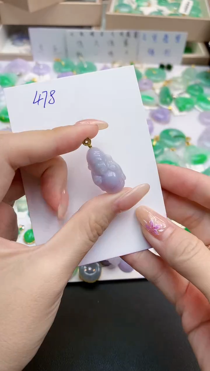 颈饰未镶嵌翡翠天然缅甸A货翡翠