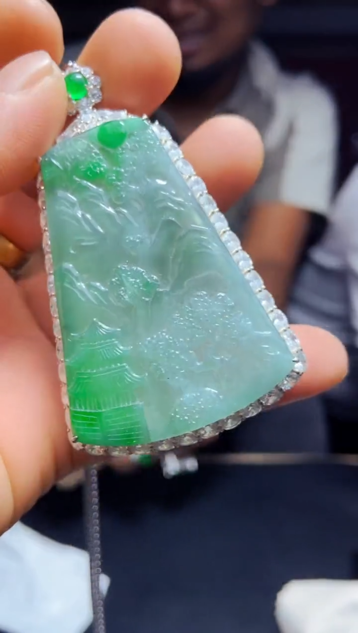 【闪购商品】定制翡翠银S925镶嵌多样性发货0833866224
