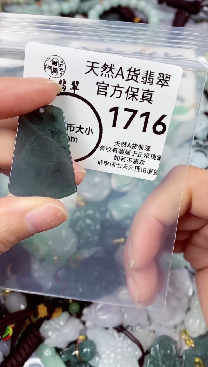 【闪购商品】翡翠颈饰未镶嵌天然A货翡翠1716
