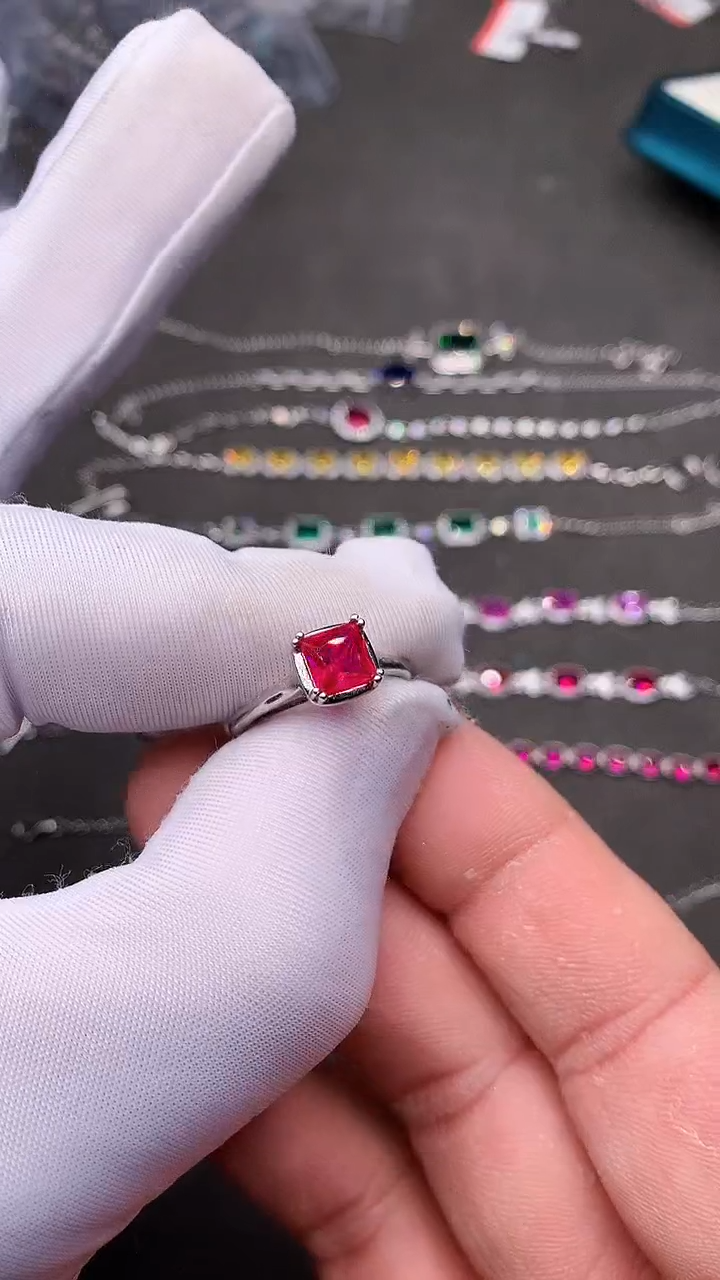 【闪购商品】红宝石戒指银S925镶嵌..........