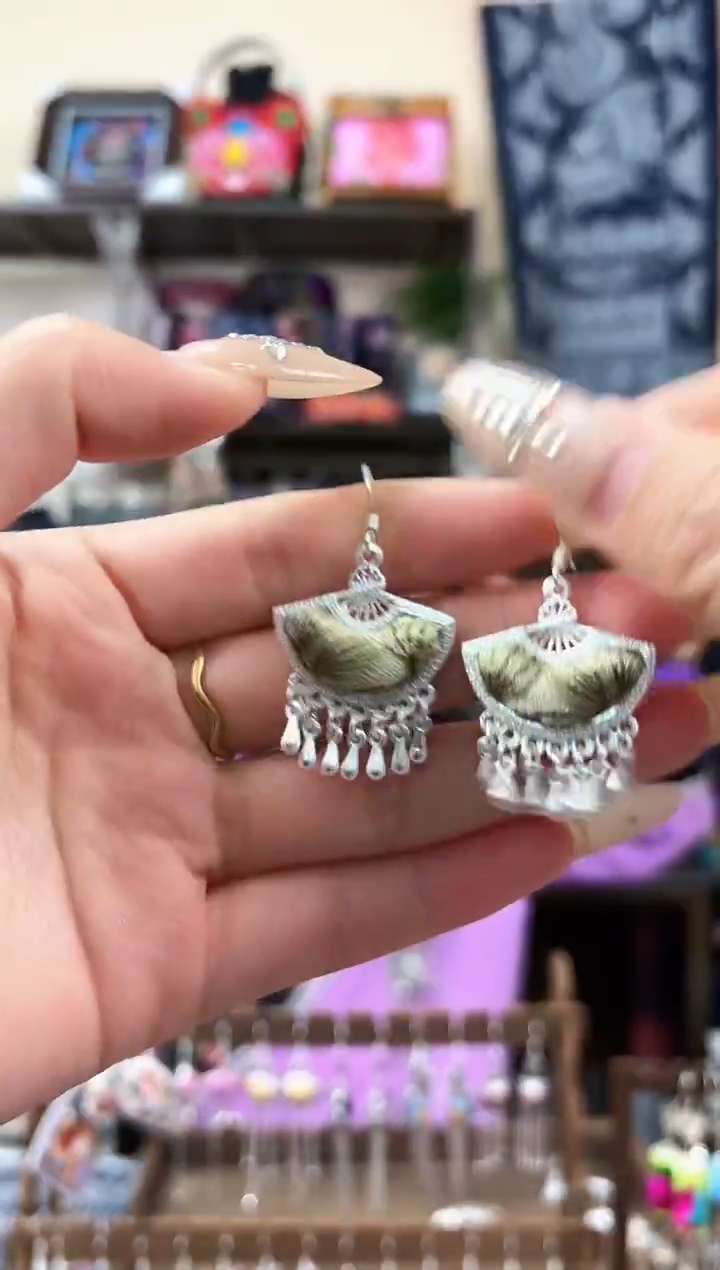 织绣民族风非遗老绣苗银饰品814