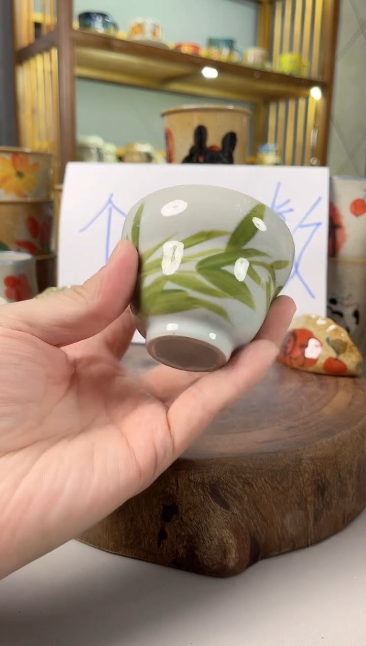 【闪购商品】瓷片手绘高温釉下彩陶瓷