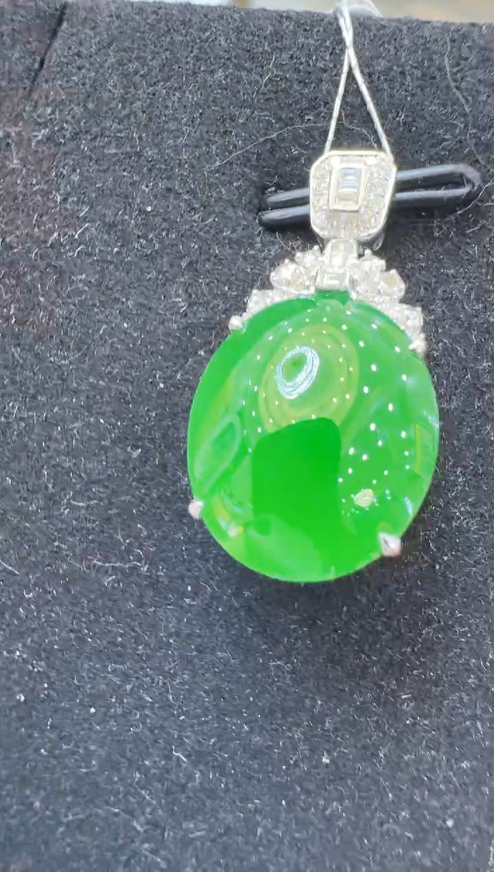 翡翠18K金镶嵌吊坠(不含链)多样性团购发一件