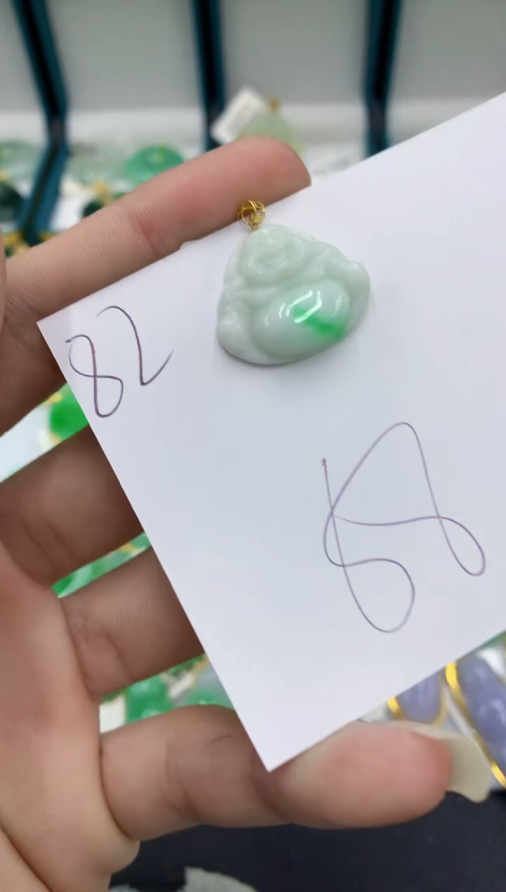 【闪购商品】翡翠颈饰18K金镶嵌翡翠