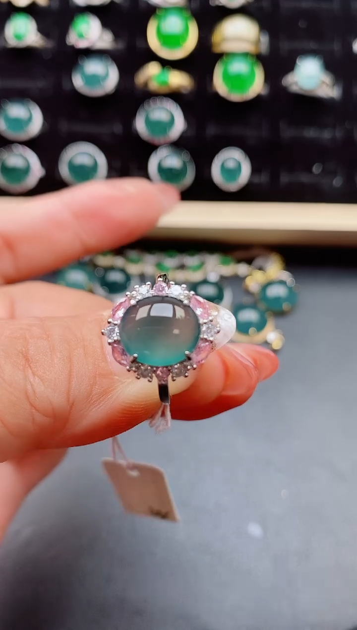 【闪购商品】翡翠戒指银S925镶嵌121212