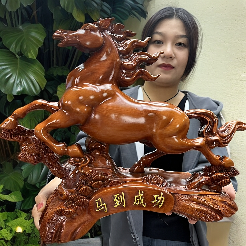 马到成功摆件书房桌面装饰摆件 长27cm   SPB                   