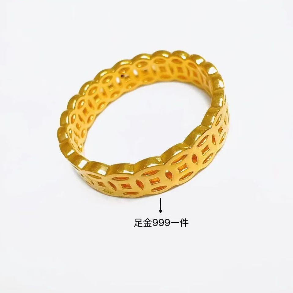 【老王黄金】足金999金钱币钱多多（一个）RAZ264