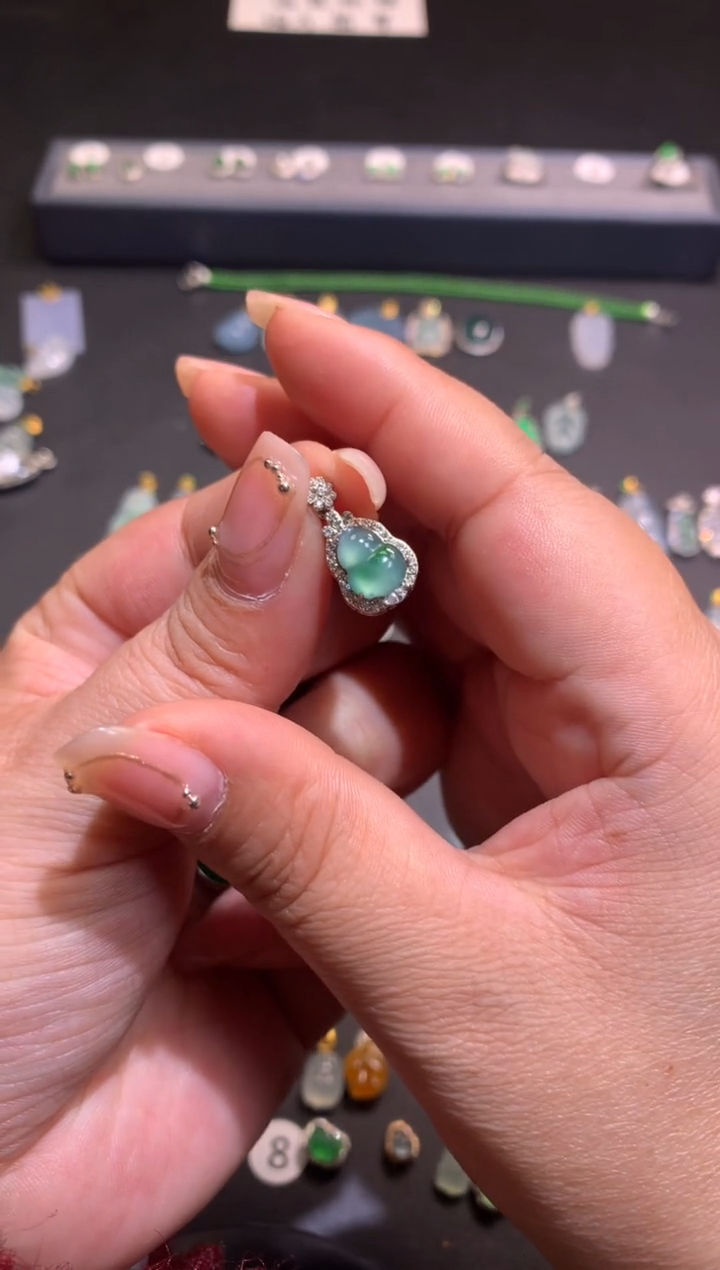 【闪购商品】翡翠吊坠(不含链)银S925镶嵌1