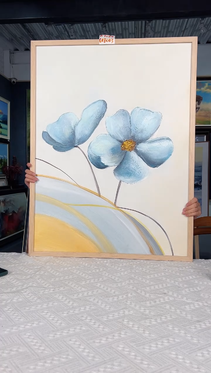 【闪购商品】油画14号 60*80 花-手绘油画