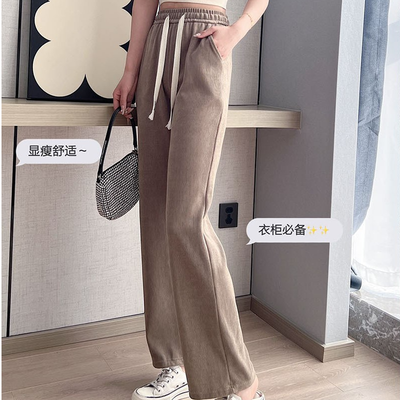 女裤春款木棉绒面料显瘦修身8011款